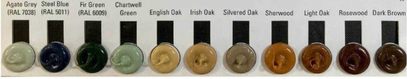 Sealant colour chart